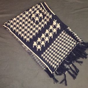 Herringbone poncho sweater